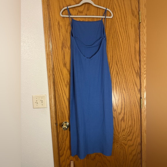 Reformation Dusk Blue Laney Knit Dress - NWT - Size L - Picture 4 of 14